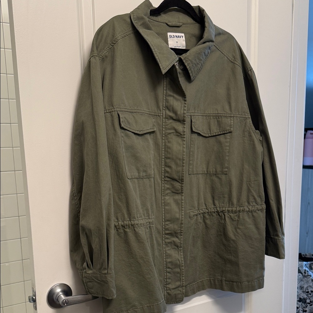 Old Navy Utility Jacket in Olive Green